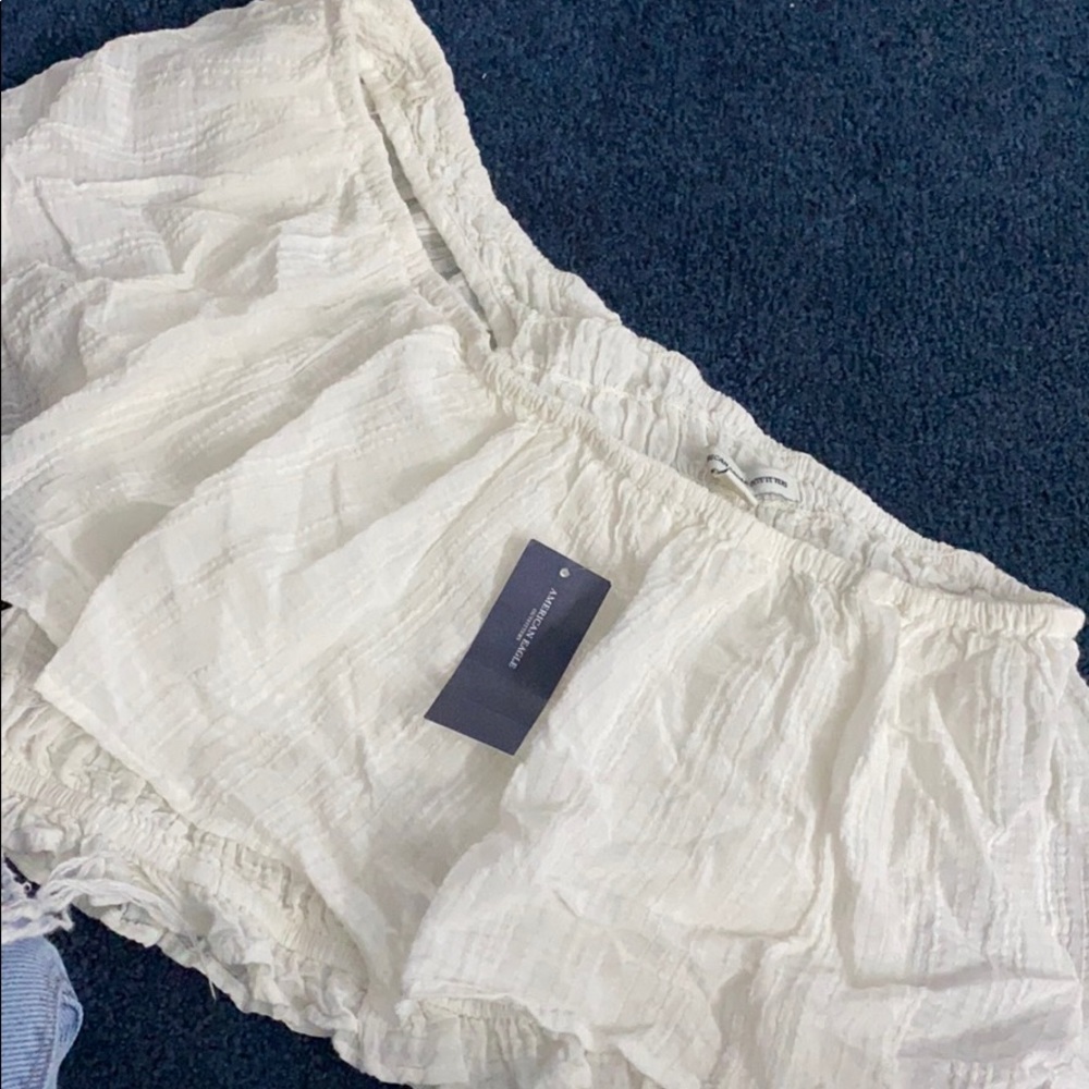 White off the shoulder top